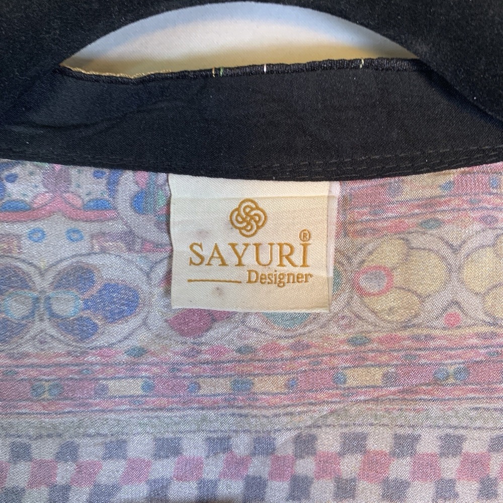 Sayuri Designer Indian Duster Jacket Mirror Work Boho Kimono Phulkari Lagenlook - Picture 7 of 12